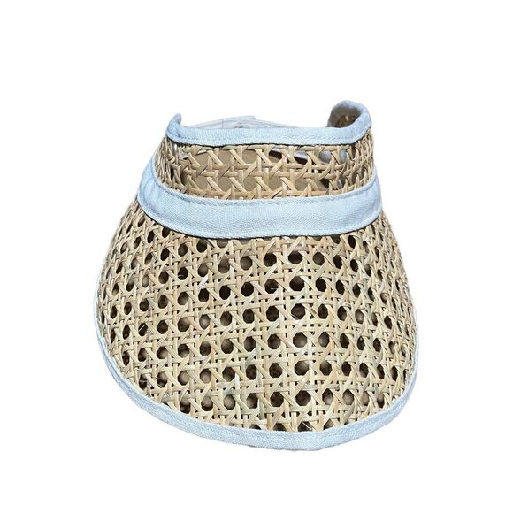 LSpace Cordova Visor in Natural Color NWT One Size Snap Closure Beach Sun - Picture 3 of 8